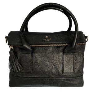KATE SPADE Southport Avenue Lydia Black Leather Tote Purse